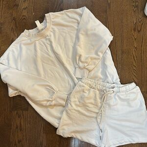 Shorts and sweater matching set